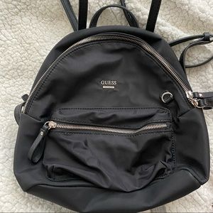 Guess nylon black backpack medium mini size